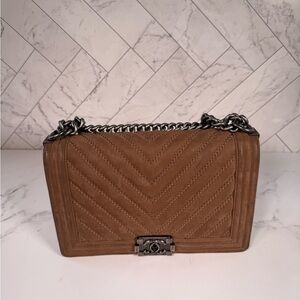 Authentic Chanel Boy Bag – Perfect Fall Neutral